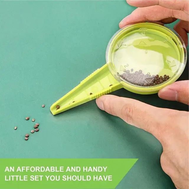 1 Állítsa Be A Professzionális Vetési Adagolót Garden Seeder 5 Fogaskerekek Állítható Ültetési Kézi Lyukú Lyukasztó Vetőgép Használata - Image 4