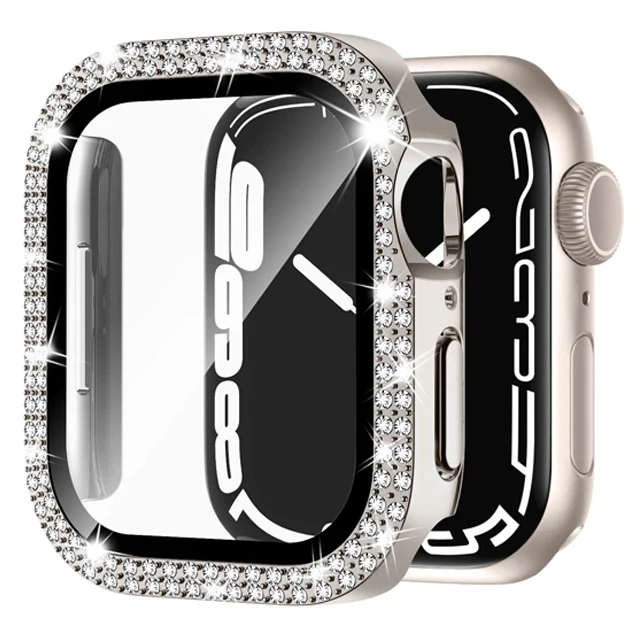 Sparkling Diamond-Embedded Tempered Glass Screen Protector