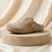 Mules en daim à plateforme pour femme, avec boucle réglable, 2026, Chaussures de luxe pour femme, Sabots, Sandales d'intérieur et d'extérieur, Claquettes avec soutien de la voûte plantaire 6