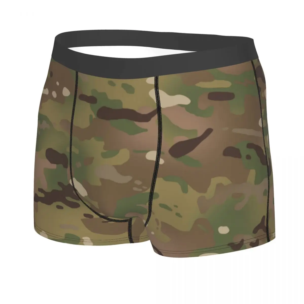 Military Camouflage Pattern Underwear Men Stretch Army Tactical Camo Boxer Briefs Shorts Panties Soft Underpants For Homme 2