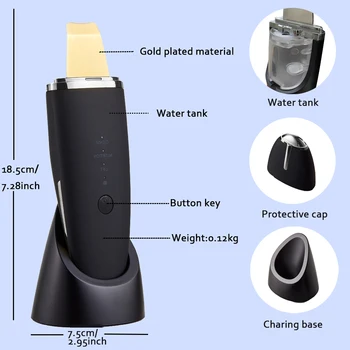 Ultrasonic Skin Scrubber Face Spatula