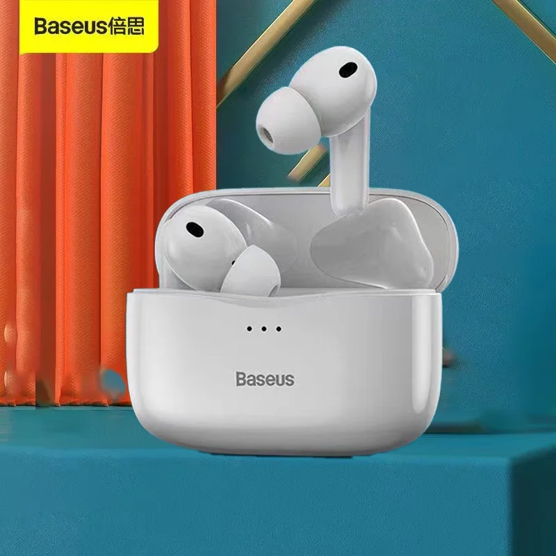 

Original Baseus S2 TWS ANC Bluetooth 5.0 Earphones Wireless Hifi Headphones In-Ear Stereo Earbuds With Mic Touch Sport Headset