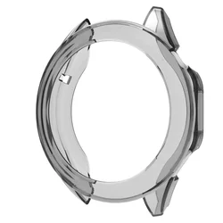 Transparent TPU Protective Case for Smartwatch - Bumper Shell Accessory (Clear Black)