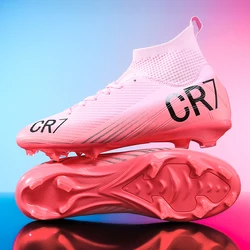 Premium Unisex Ultralight Soccer Cleats - Professional High - Quality Football Boots - 45 (Pink FG)