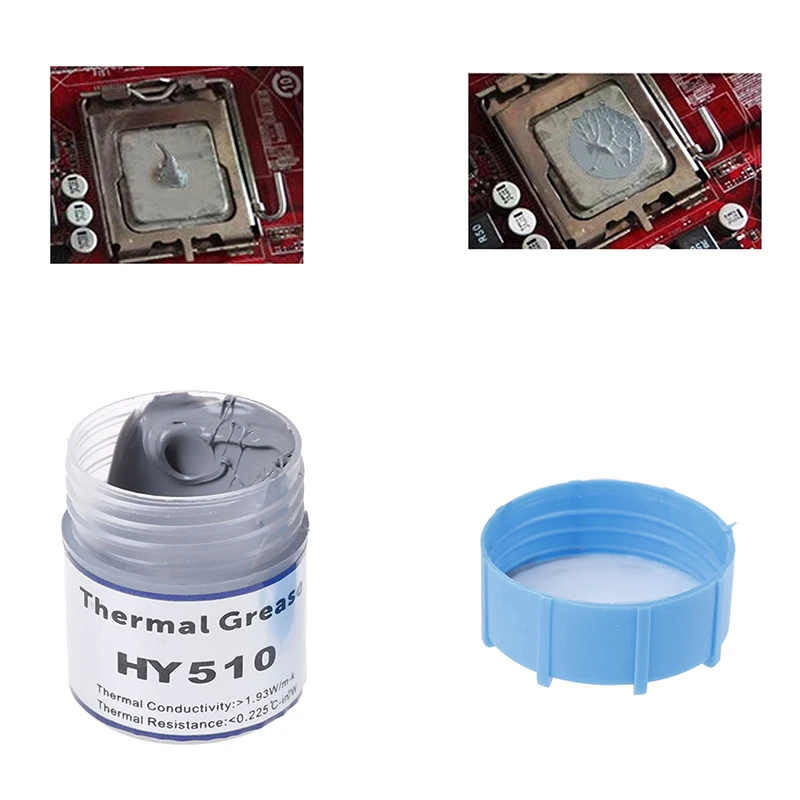 Pasta compuesta de grasa térmica HY510 para CPU, pasta de silicona conductora de calor para refrigeración de Chipset GPU, 15g