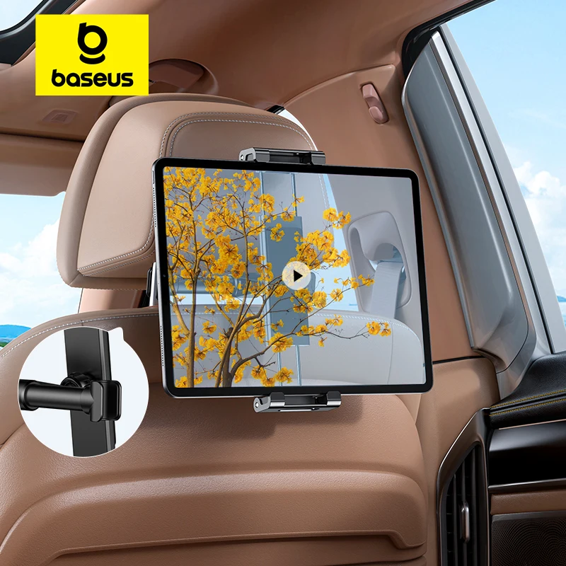 Baseus tylne siedzenie samochodowe uchwyt na telefon uchwyt na zagłówek na 4.7-12.9 calowy uchwyt na tylne siedzenie Pad Tablet PC uchwyt na Auto zagłówek