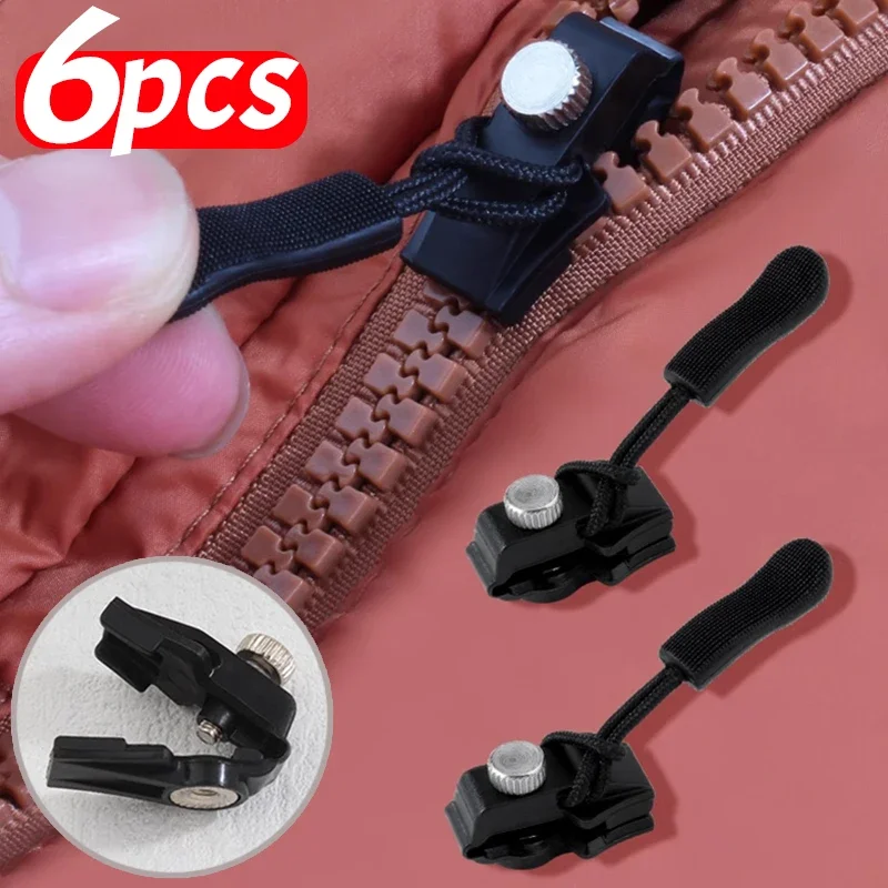 Zipper Slider 2-6pcs Zipper Repair Kit Universal Instant Replacement 3 Different Sizes