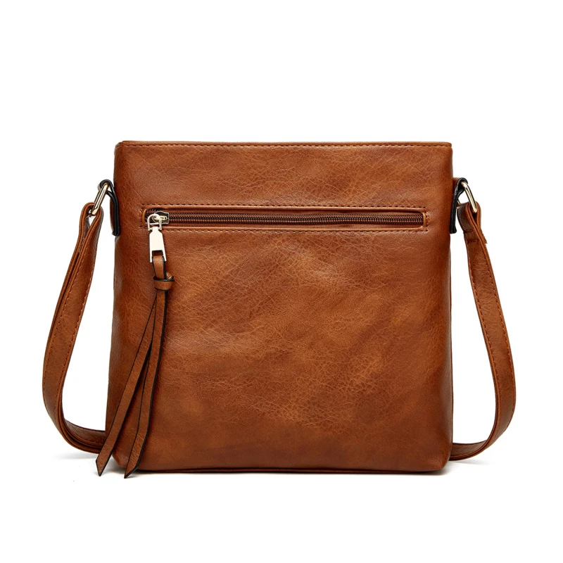 

PU Cross Body One Shoulder Versatile Handbag Women's Fashion Tote Bag Multi-piece Set Large Capacity Simple Child Mother Bag