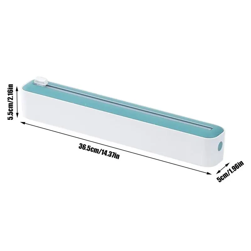 2-in-1 Cling Film Dispenser Kitchen Magnetic Adjustable Baking Paper Tin Cutter Storage Cutting Box Reusable Dispenser