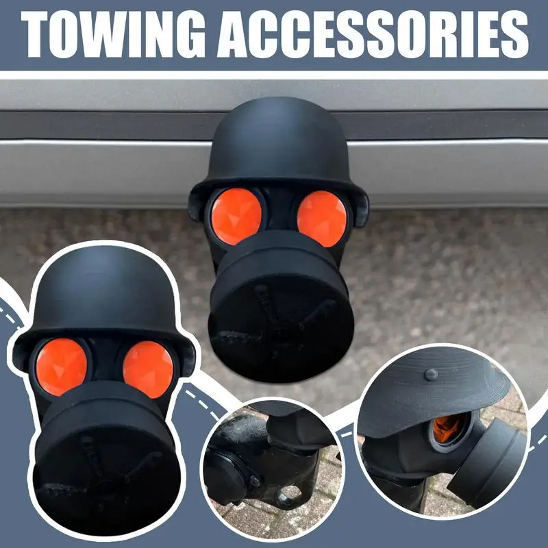 Multi-purpose Tow Bar Ball Cover Hitch Trailer Protector Cap Secure Hook Dust Plug Protector for Car Styling Parts for tow bar ball cover