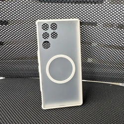 Magnetic Wireless Charging Transparent Frosted Shockproof Phone Case for ZTE nubia RedMagic 11 Pro+ (With Magnetic Gray)