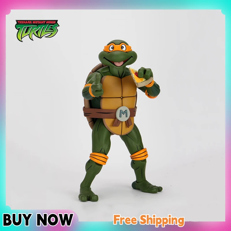 

Фигурка Черепашки-ниндзя Neca 54144, аниме Tmnt, фигурка Леонардо да Винчи 18 дюймов, масштаб 1/4, детская игрушка, подарок на день рождения