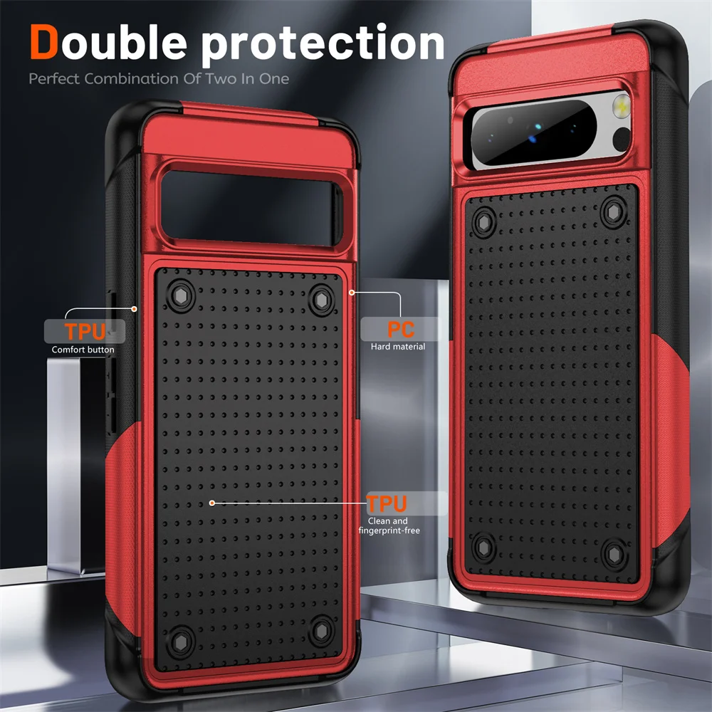 Luxury Military Grade Armor Shockproof Phone Case - Heavy Duty Full Protection PC+TPU Cover Bumper