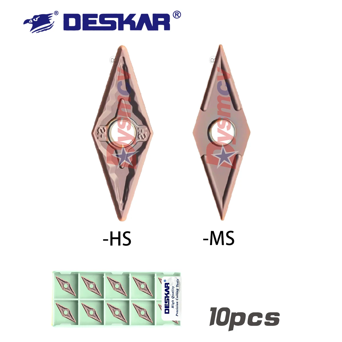 DESKAR 100% 오리지널 VNMG160404-MS VNMG160408-MS VNMG160404-HS VNMG160408-HS LF6118 스테인리스 스틸 전용 터닝 인서트