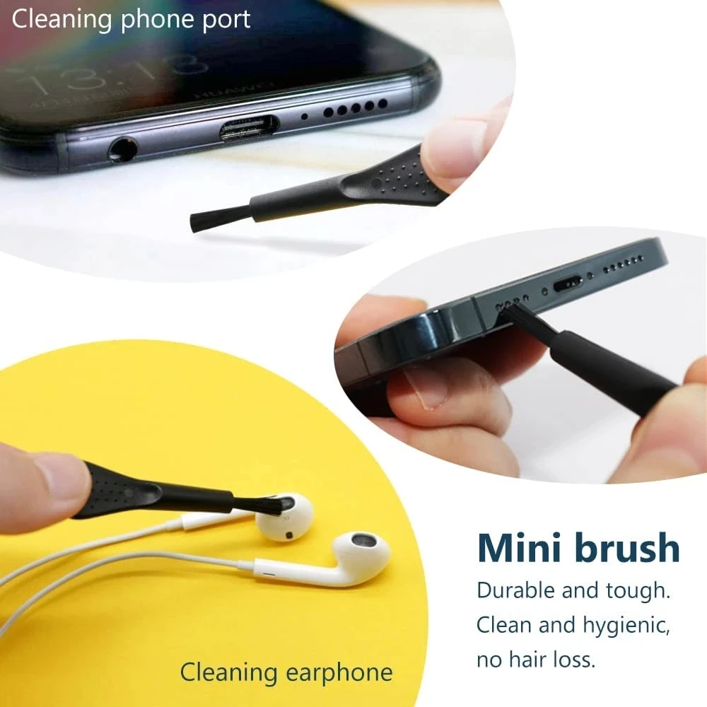 Kit de nettoyage de port de charge de téléphone portable, prise  anti-poussière pour iPhone 14, 13 Pro Max, outil de nettoyage de clavier  d'ordinateur, brosse de nettoyage - AliExpress