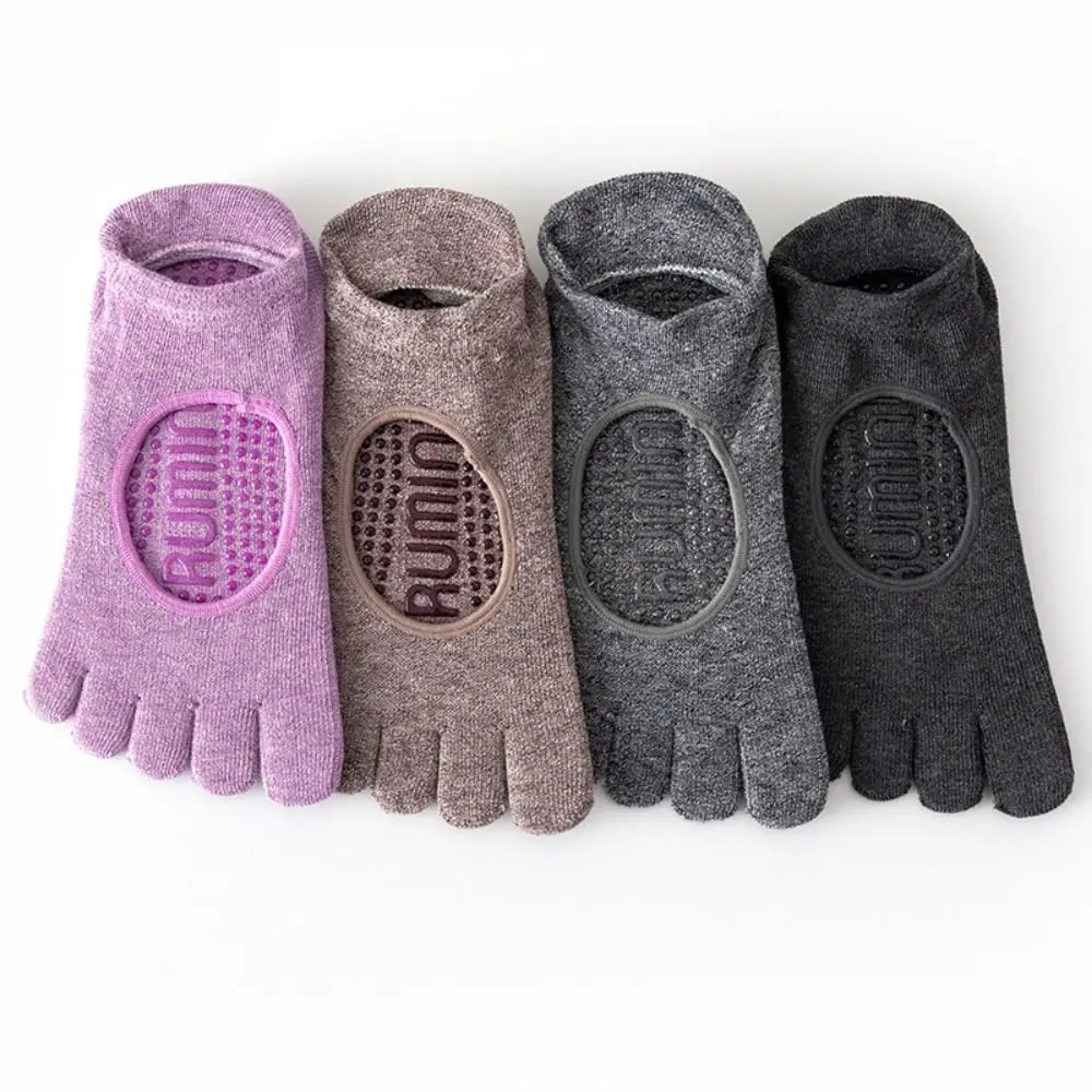1 Pair High Quality Anti-slip Yoga Pilates Socks Cotton Split Toe Sport Socks Breathable with Grip Five-finger Socks Dance 12 S91214ade80b34e67a99cad63333c85cbd