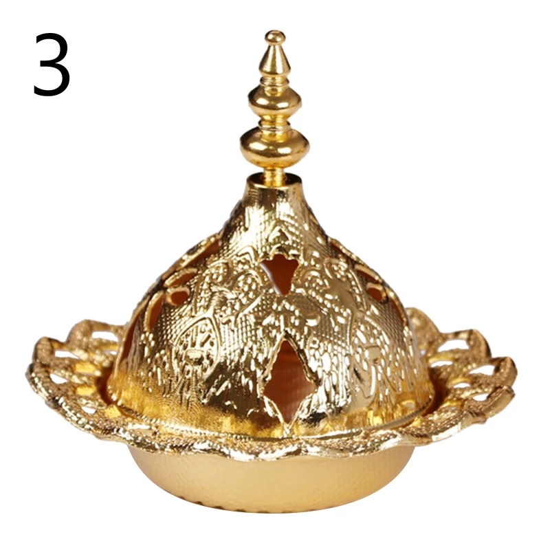 Small Incense Burner Metal Iron Luxury Hollow Arab Style Censer Holder