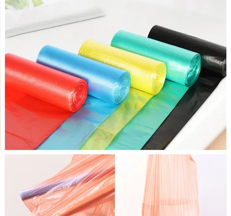 Trash Bags Disposable Trash Bags Garbage Bags 5 Rolls 1 Pack 100Pcs Household Disposable Trash Pouch Kitchen Storage Garbage Bags Cleaning Waste Bag Plastic Bag