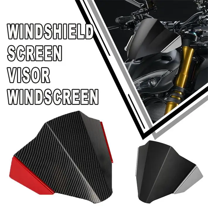 

Motorcycle For Ducati Streetfighter V4 V4S 2021 2022 2023 2024 Windshield Fairing Wind Deflectors Windscreen Screen Visor