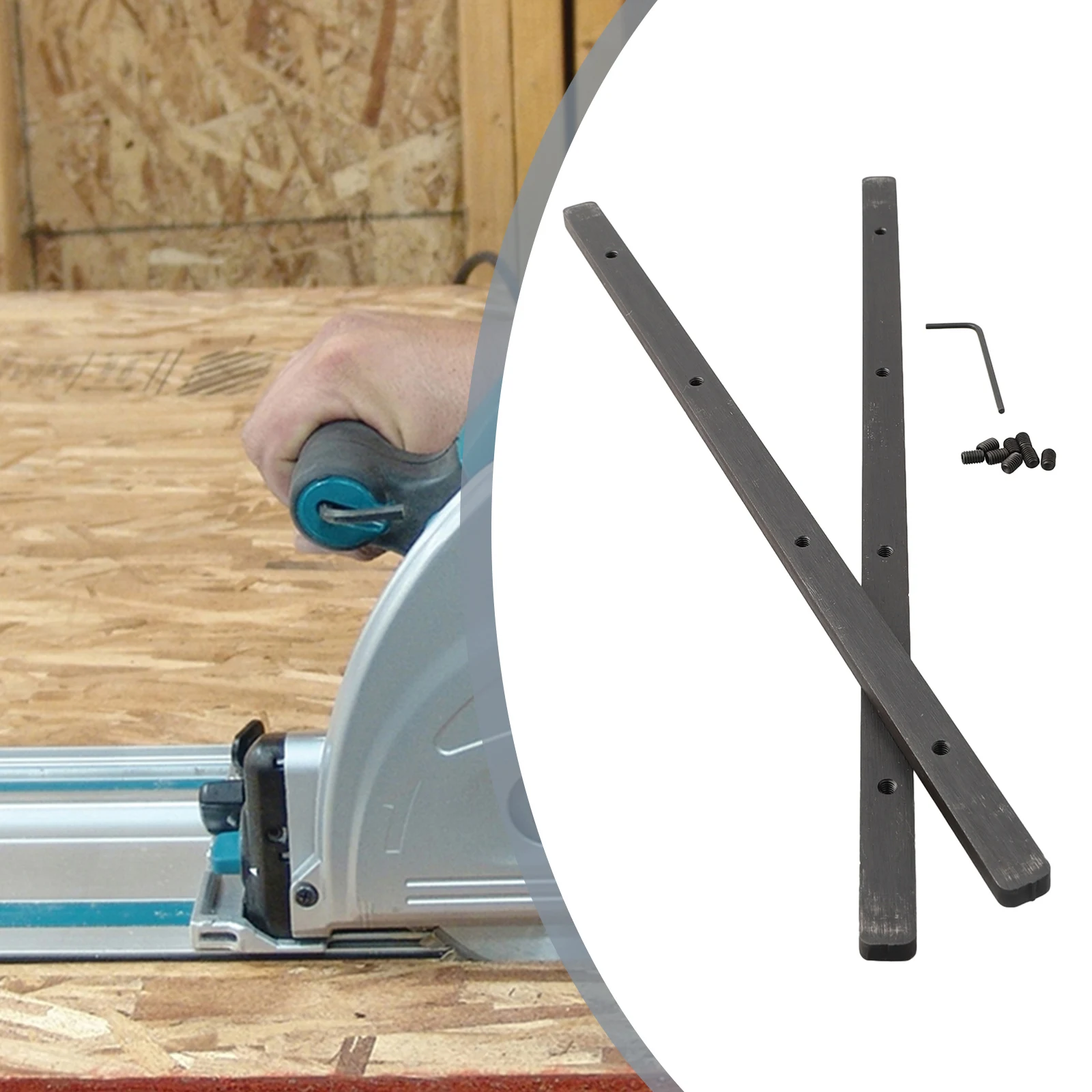 1Set For Makita-Track Guide Connector P-45777 Guide-Rail Joining Bar Connector Set 194367-7 199140-0 SP6000 Power-Tool Accessory