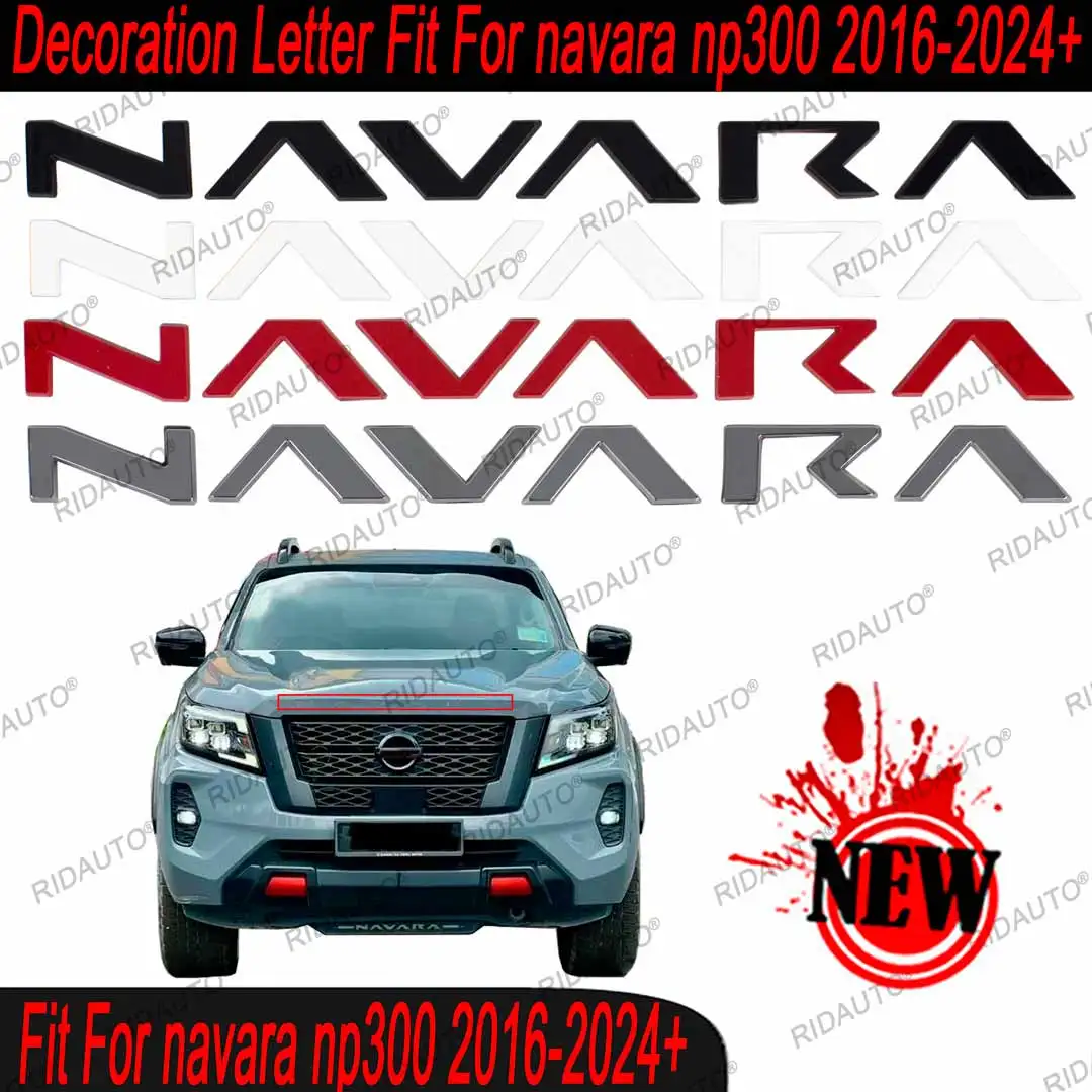 Наклейка на переднюю капот автомобиля, 3d-наклейка на заднюю дверь бампера из АБС-пластика, подходит для NISSAN NAVARA NP300