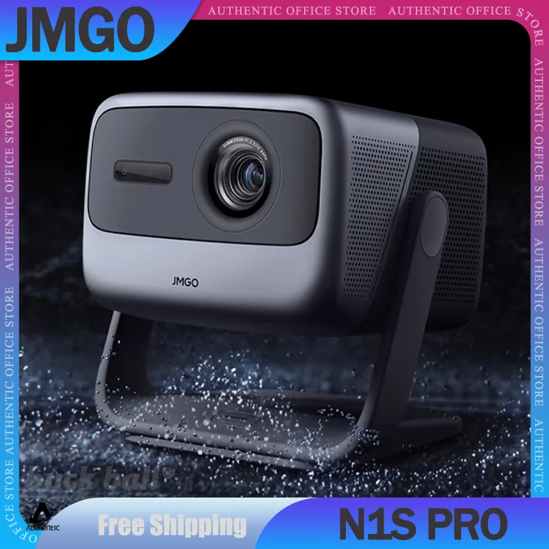 Jmgo N1S Pro Projector 4K N1pro Projector Android Intelligent Wifi Projector 360° Rotation Remote And Voice Control Home Theater