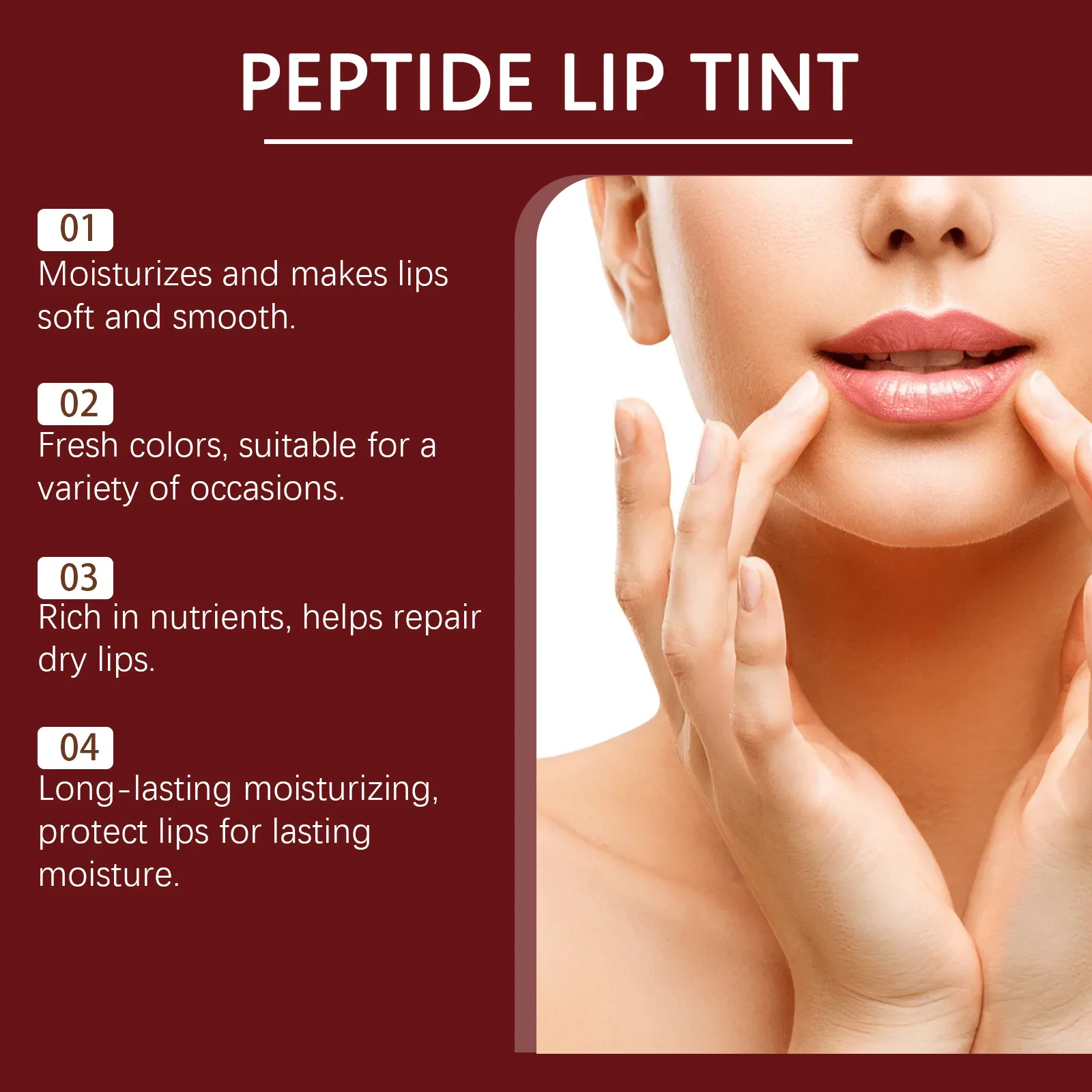 Peptide Lip Tint Hydrating Glossy Transparent Long Lasting Moisturizing Reduce Lips Fine Makeup Lipstick Nourish Essence Lipcare 5