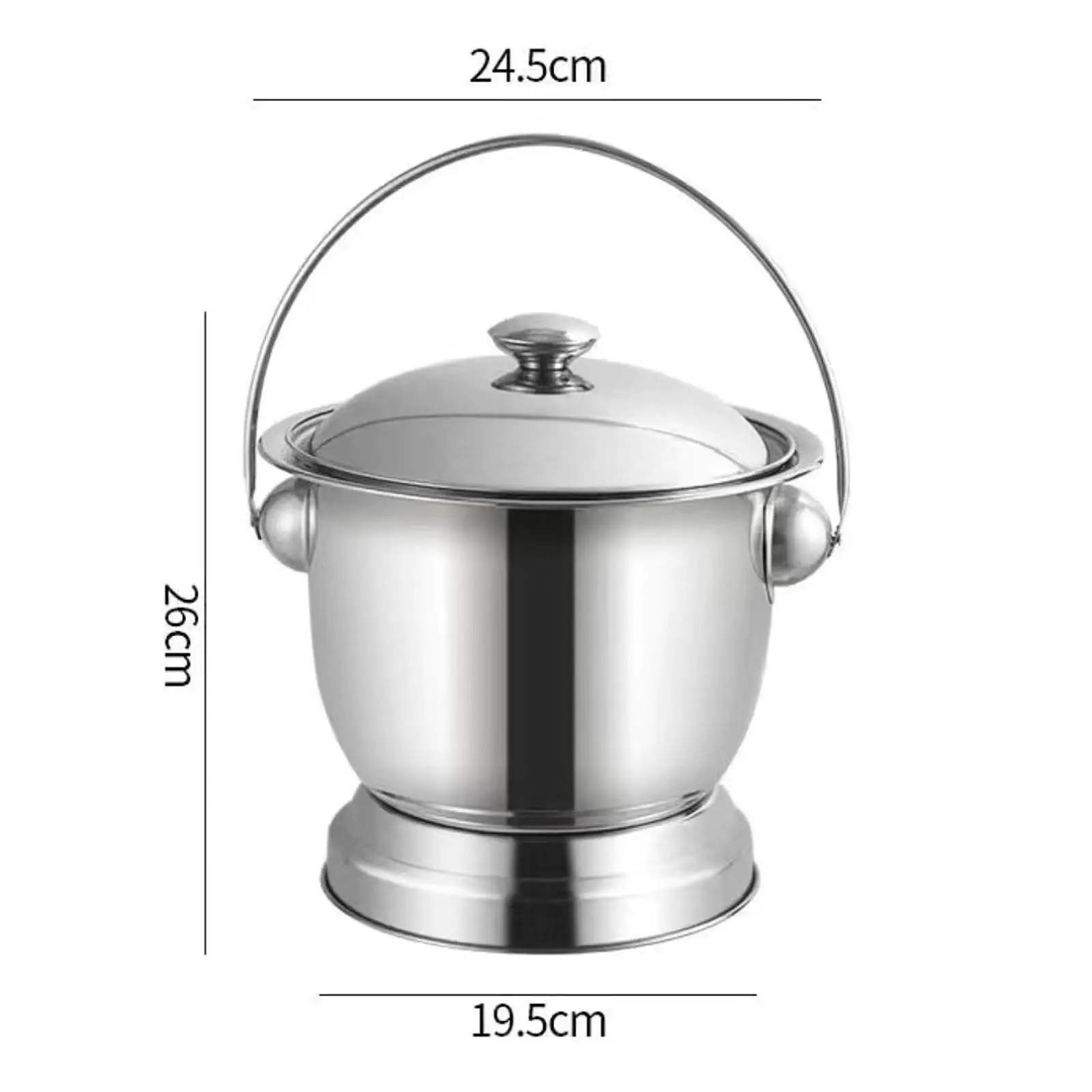 Chamber Bucket with Lid Handle Night Urine Bucket Bedpan Urinal Night Urine Jug for Female Male Child Women Men Home Use Bedroom 6