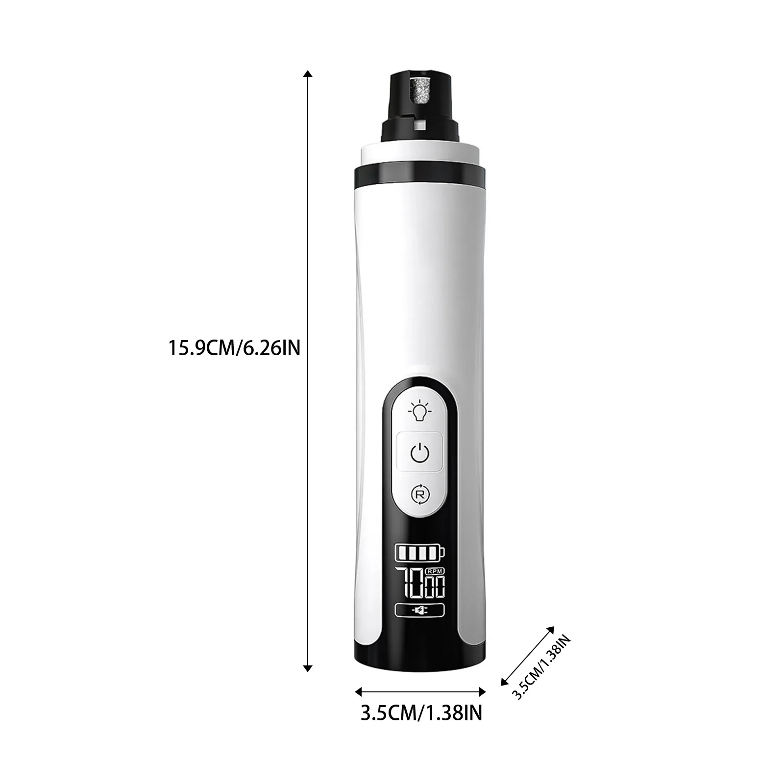 Dreistufig verstellbarer Krallenschleifer für Hunde und Katzen zur sicheren Krallenpflege.