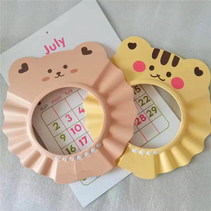 Hair Wash Hat Shampoo Shower Cap ins style baby shampoo magic children's water-blocking cap shampoo hair ear protection baby bath shower cap waterproof c