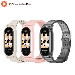 Silicone Watch Bracelet for Mi Band 8 Strap Waterproof Smartwatch Replacement for Xiaomi Miband 8 Correa