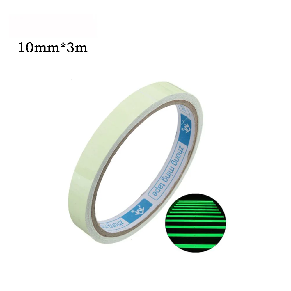 luminous tape 3m Self Adhesive Glow In The Dark Stickers Stage Decorative Fluorescent Tape Warning Stickers Fishing Tool