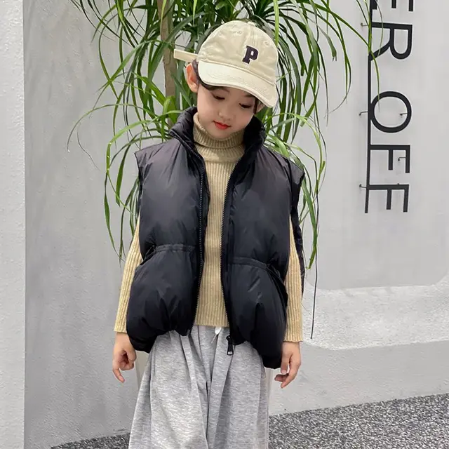 스타일리시한 남아 및 여아용 코튼 조끼: 가을과 겨울을 위한 패션 필수품