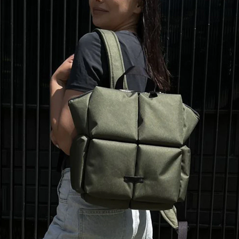 Zaino da donna stilista borse a tracolla trapuntate invernali per donna borse imbottite Space Down borsa da viaggio grande Unisex Chic - immagine 5