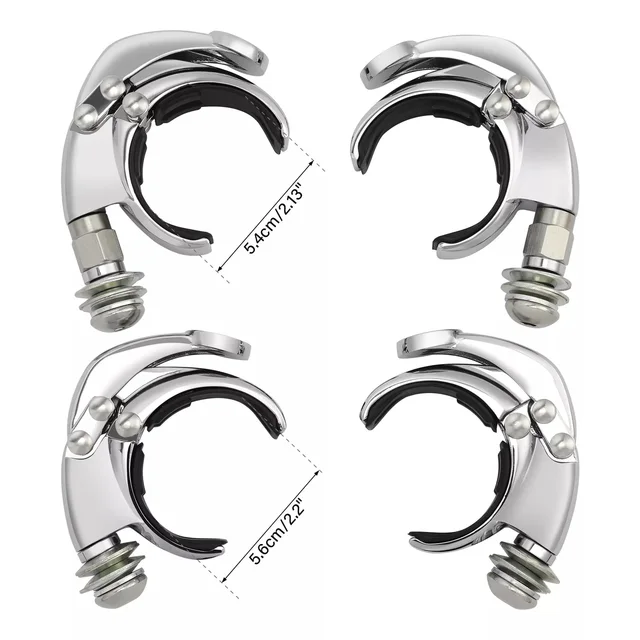54mm 56mm Quick Release Windshield Clamp For Harley FAT BOB 2018-2024 LOW RIDER ST 2022-2024 5