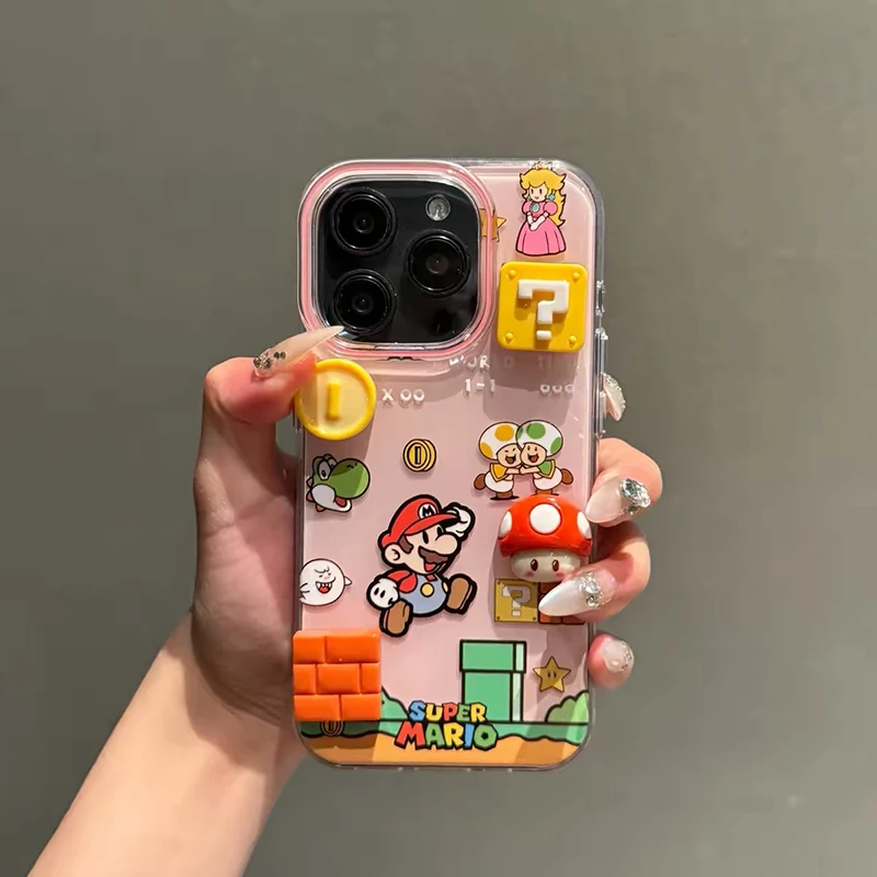 Funny 3D Cartoon Toy White Acrylic Phone Case Cover