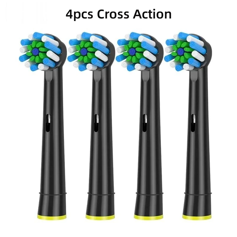 Premium Replacement Brush Heads for Electric Toothbrushes - Advanced Cleaning Action, Pack of 4/8