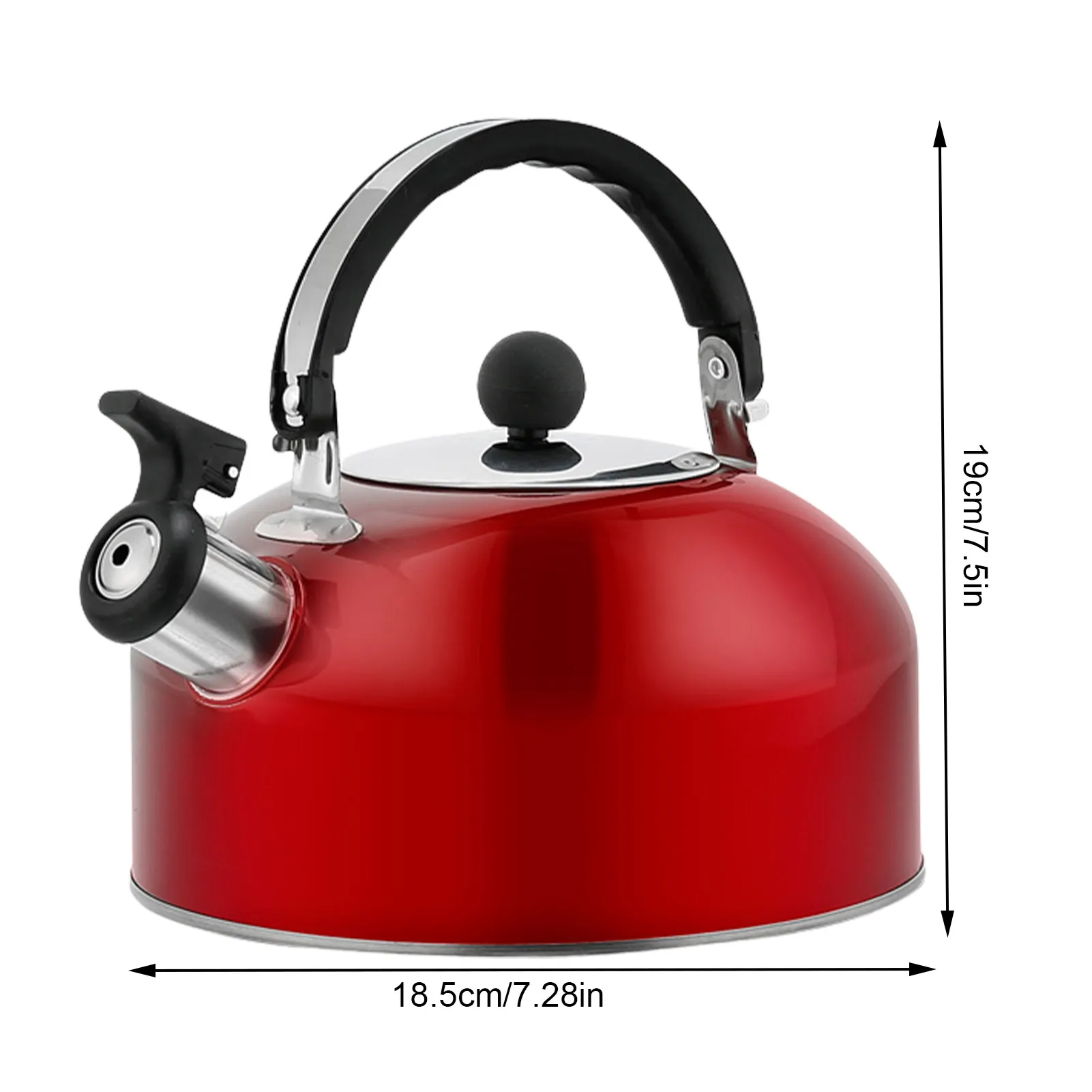 Whistling Stovetop Tea Kettle Stovetop Teakettles For Halogen Stove Wood  Stove Ergonomic Handle Teapot For Home Office - AliExpress