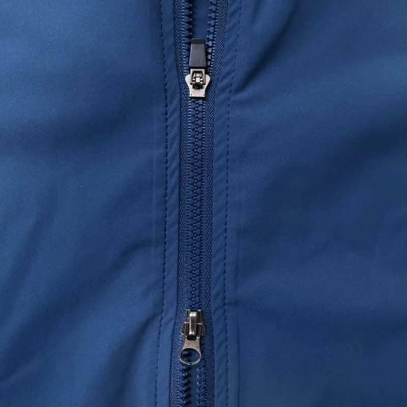 (2XS-3XL)Queshark 남성용 사이클링 재킷 방풍 발수 경량 긴팔 더블 지퍼/뒷면 3포켓
