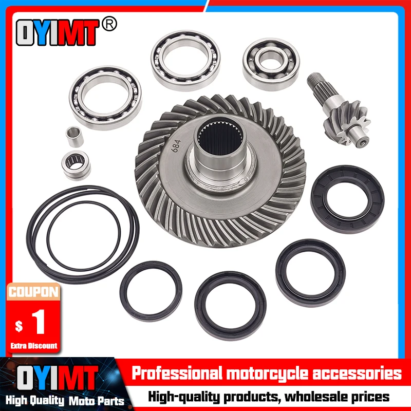 RearDifferentialRingPinionGearBearingKitForHondaTRX300FW4x4