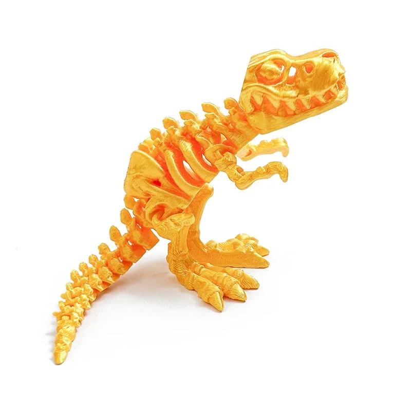 Realistic 3D Printed T-Rex Dinosaur Desk Decor - Creative Birthday Gift & Collectible Toy