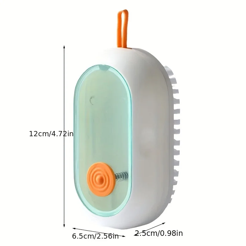 1pc Laundry Brush Shoe Brush Multifunctional Hangable Soft Bristle Add Liquid Shoe Washing Cleaning