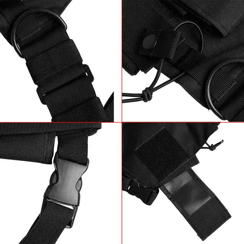 Baofeng Ham Radio CS Tactics Chest Hip Hop Front Pack Pouch Vest Rig Holster Case Bag for UV-5R UV-82 888S Wouxun Walkie Talkie