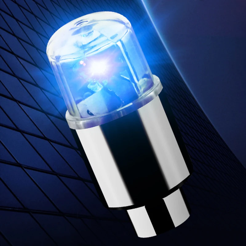 2pcs LED Tire Valve Stem Caps Neon Light Waterproof for Motorcycle Bicycle Car Accessories motorcycle led lights motorcycle accessories bicycle led valve cap light