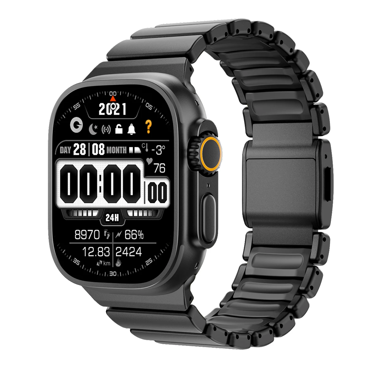 Titanium Silicone Magnetic Strap for Apple Watch Ultra 3/2 49mm thumbnail 2