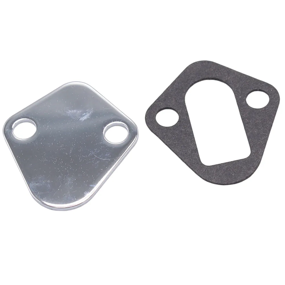 Fuel Pump Block Off Plate For Chevy BBC 396 427 454 2058BK Fuel Pump Block-Off Steel Plate Block-Off