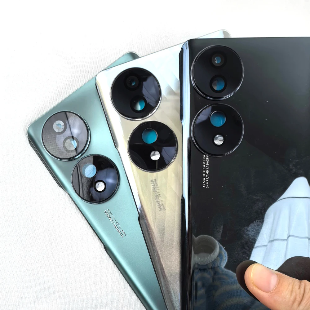 Honor 70 5G FNE-NX9용 새 후면 유리 도어 배터리 뚜껑 커버 교체 부품 후면 하우징 케이스 Honor70 카메라 렌즈 및 접착제 포함
