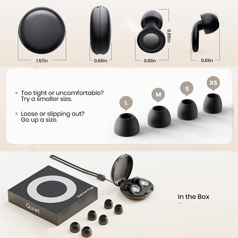 Silicone Earplugs for Sleep Noise Cancel Noise