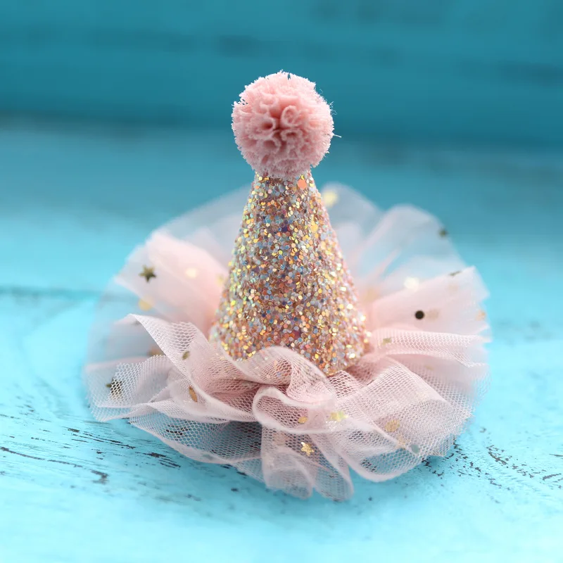 Birthday Crown Birthday Headband Set Unicorn Headband Rabbit Headband 1Pcs Crown Princess Cute Girl Hairpin Headbands Lace Shining Star Headwear Hair Accessories For Kids Birthday Party Hat Decor