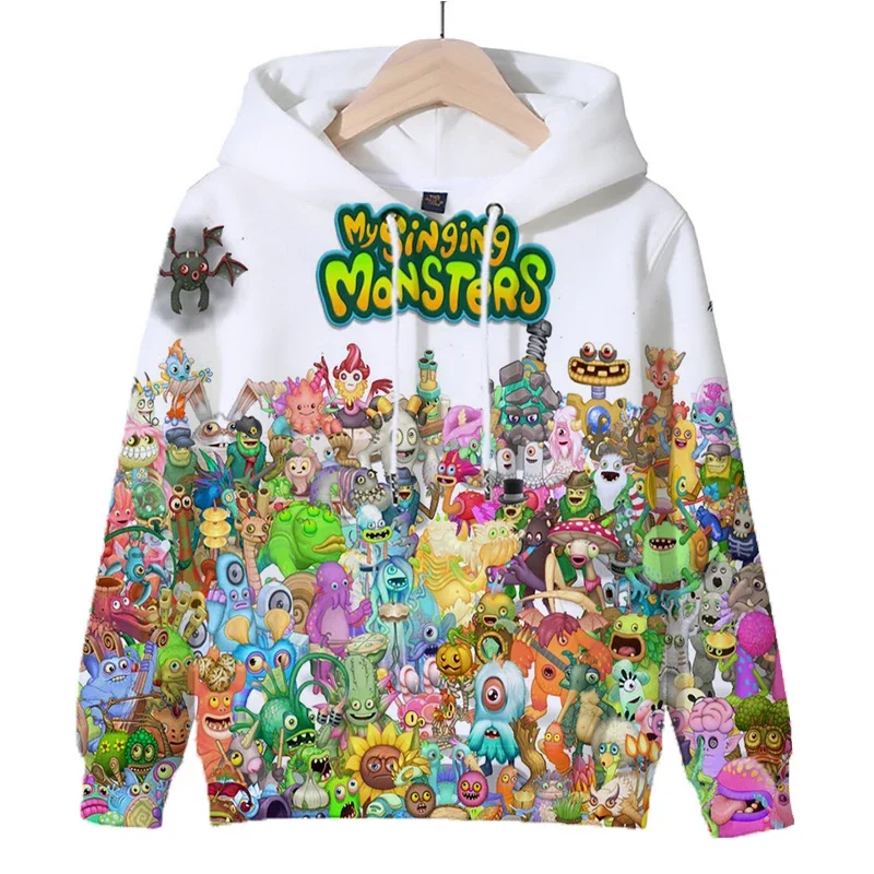 

My Singing Monster 3D Hoodie Sweatshirts Kids Clothes Harajuku Boys Hoody Children Autumn Casual Pullover Girls Outerwear shirt